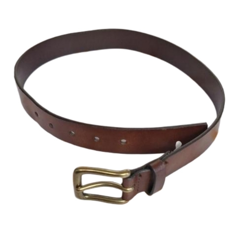GAP Leather Belt Brown Brass Buckle